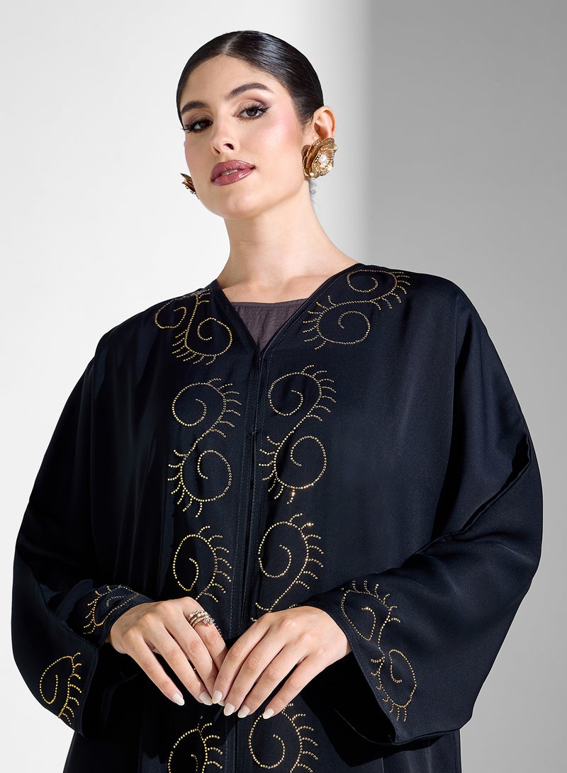 Khizana Embellished Abaya With Sheila  - Image 3
