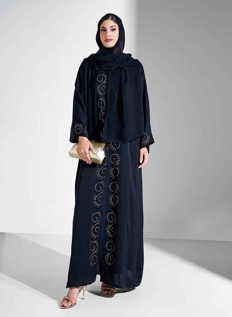 Khizana Embellished Abaya With Sheila  - Image 5