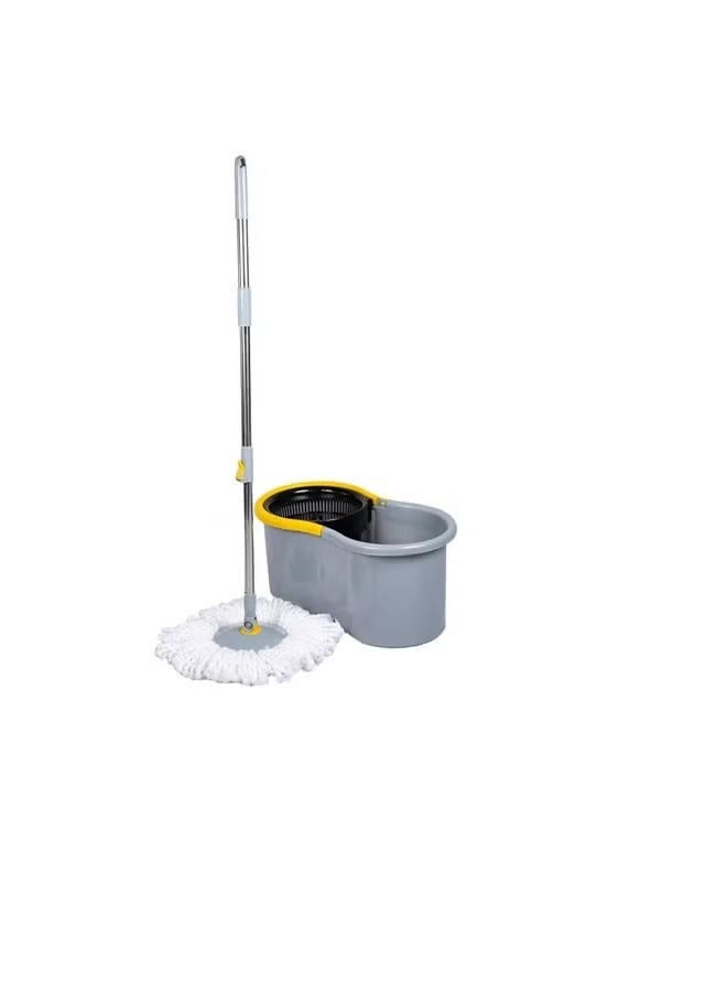 Elegant Gray 360° Spin Mop Set with Easy Wheels - Image 2