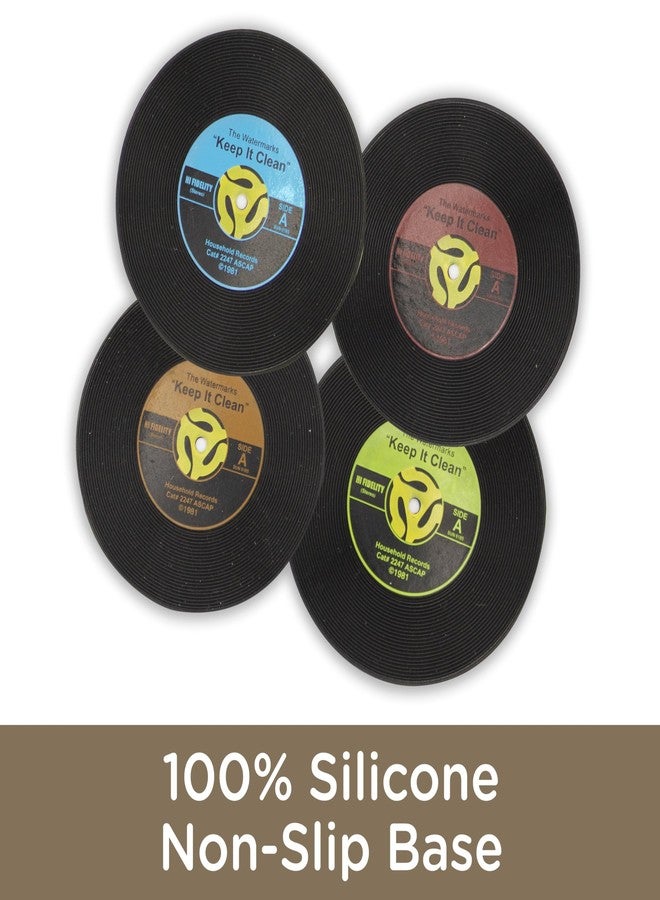 GAMAGO 45 Record Coasters - Funny Coasters - Fun for Decorations - Coasters for Drinks - Great Party Bar and Gift Idea - Image 3