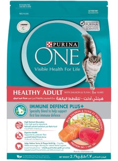 Purina ONE Purina One® Healthy Adult with Salmon & Tuna (1+ Years) 2.7KG Blue  - Image 3