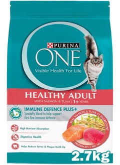 Purina ONE Purina One® Healthy Adult with Salmon & Tuna (1+ Years) 2.7KG Blue  - Image 1