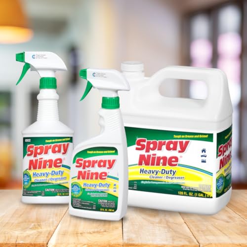 Spray Nine 26810 Heavy Duty Cleaner, Degreaser & Disinfectant for Kitchens, Bathrooms, Yard Equipment, Automotive & Industrial 32 Fl Oz. (Pack of 1) - Image 5