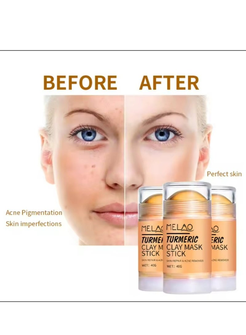 ميلاو قناع طين الكركم، مزيل حب الشباب لإصلاح البشرة - Image 2