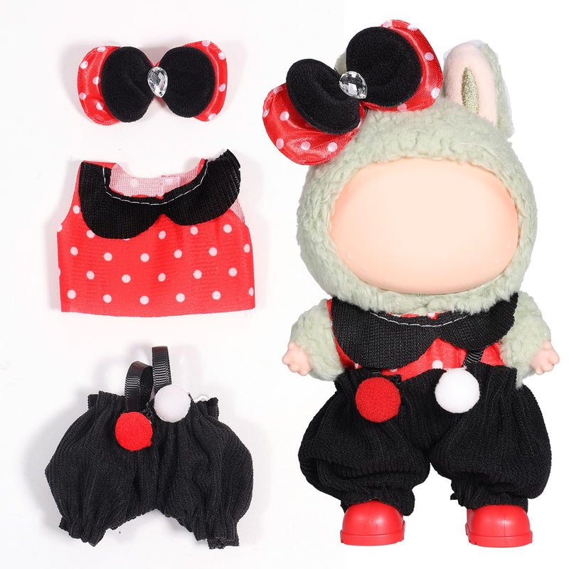 AICase for 17cm Doll ClothesOutfitClothing Set for 17cm Doll3 Piece Set Hat ClothingBoys and Girls Stylish Adorable Clothes Accessories_09 - Image 2