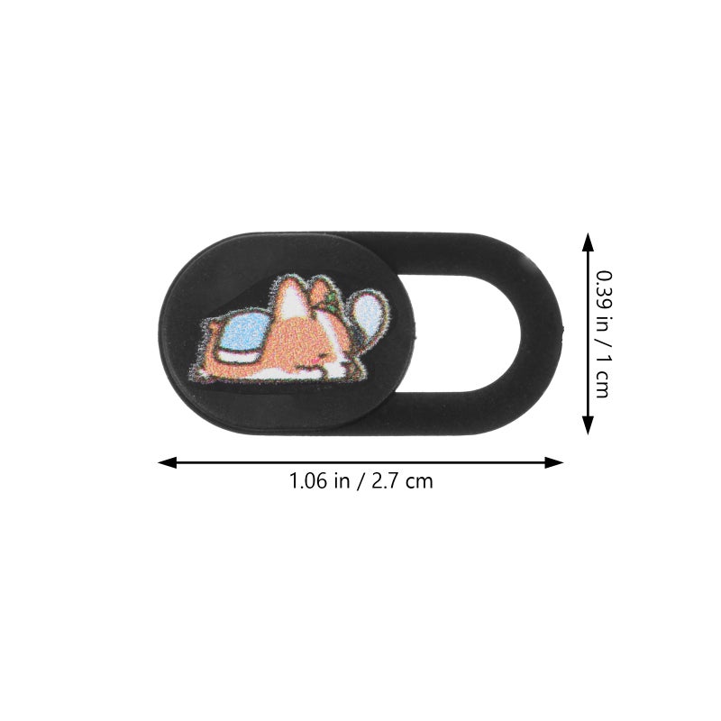 Laptop Camera Covers Compact Design Web Camera Covers For General Users Black Color 3Pcs - Image 2