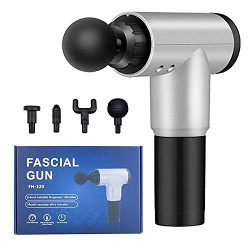 Yetli Deep Tissue Massage Gun for Athletes – FH-320 Handheld Percussion Muscle Massager with 6 Speed Levels & 4 Massage Heads for Pain Relief and Recovery - Image 1