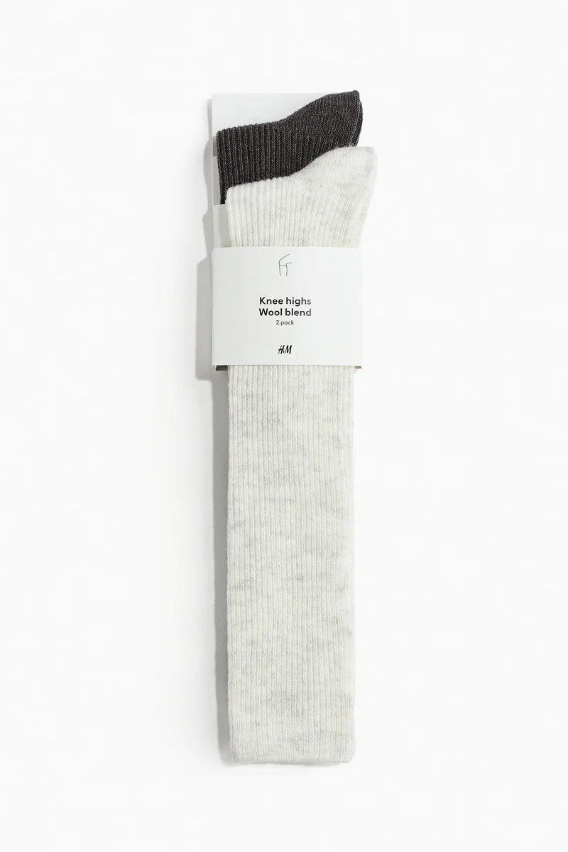 H&M 2-pack knee-high socks