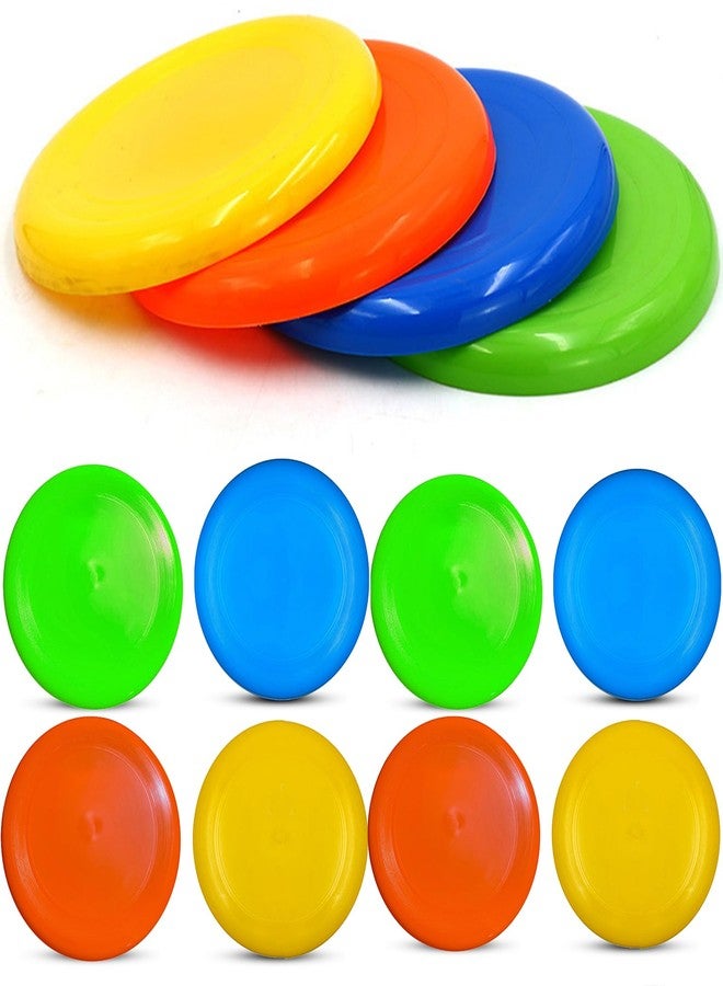 Anzmtosn 8 Inch Sport Flying Disc, Beach Sand Sport Ring Toys, Large Beach Flying Ring Toy Sets Kit for Pool Playground Toy Gift Set Bundle for Kids Boys Girls Outdoor Garden Backyard Pack- 8 Pack - Image 1