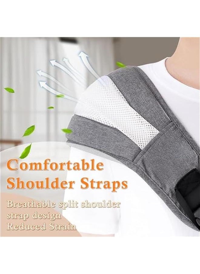 ميكسد KASTWAVE Portable Toddler Carrier, Baby Carrier Newborn to Toddler-Adjustable Baby Sling Carrier,Toddler Carrier for 25-60lbs,Comfortable Toddler Sling for Hands-Free Carrying  - Image 2