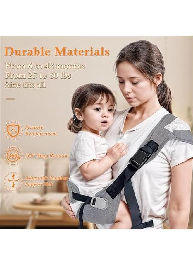 ميكسد KASTWAVE Portable Toddler Carrier, Baby Carrier Newborn to Toddler-Adjustable Baby Sling Carrier,Toddler Carrier for 25-60lbs,Comfortable Toddler Sling for Hands-Free Carrying  - Image 5