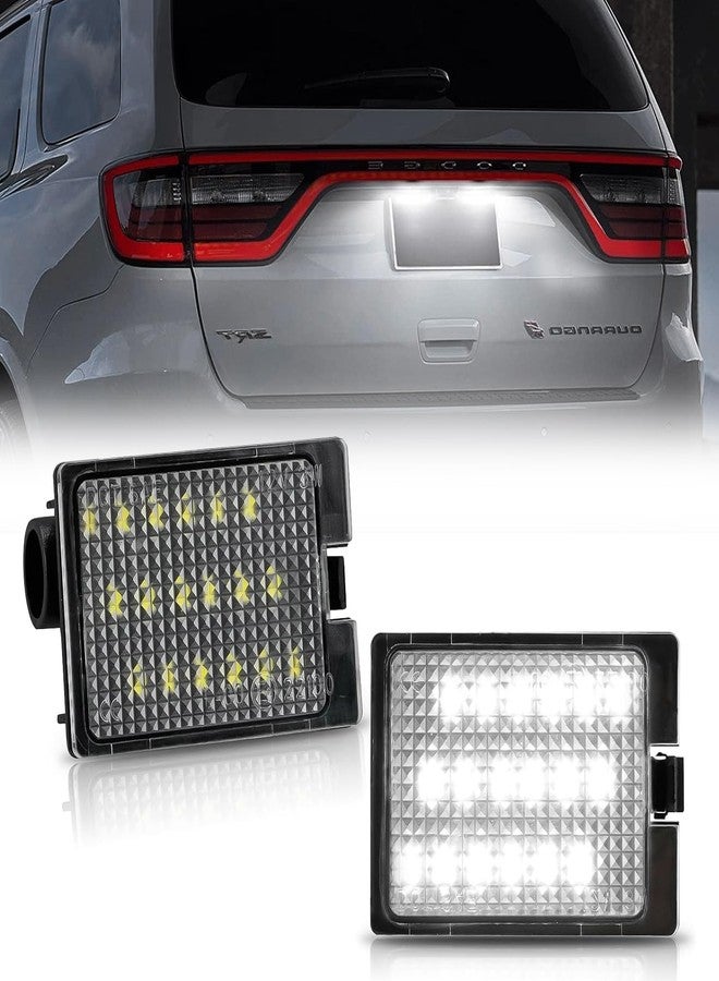 بست فيو مجموعة مصابيح لوحة ترخيص LED من Bestview، متوافقة مع شاحنات دودج دورانجو بيك أب موديلات 2014-2024، لون أبيض 6000 كلفن، عبوة من قطعتين - Image 1