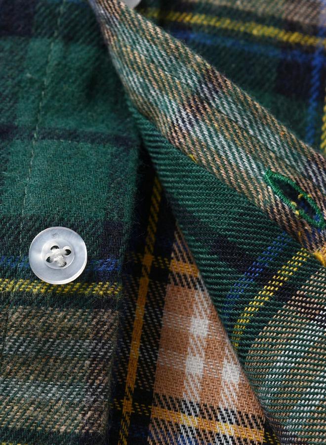 Take Two Boys Green Plaid Button Front Shirt - Image 5