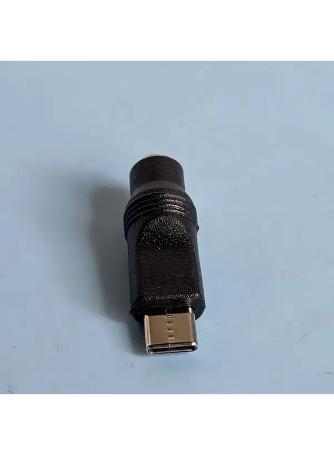 DC Female To Type C Male Adapter 2 1x5 5mm Black 1pc - Image 5
