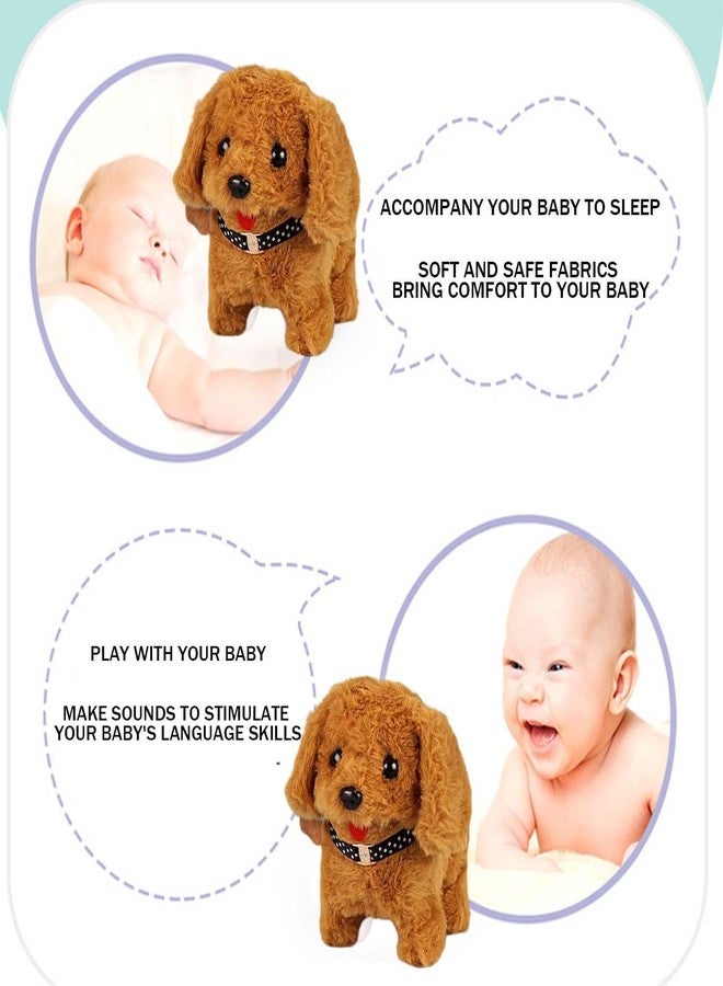 ELETO Cute Plush Puppy Toy for Kids | Walking, Barking & Jumping Dog with Tail Wagging | Soft Interactive Pet Toy for Babies & Toddlers - Image 5