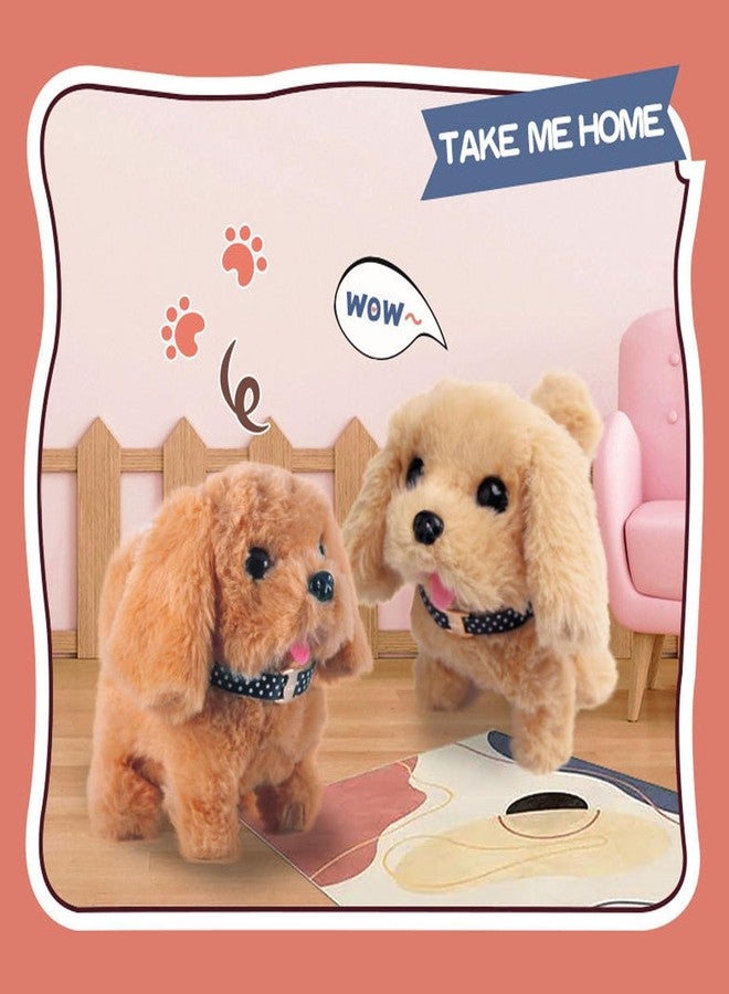 ELETO Cute Plush Puppy Toy for Kids | Walking, Barking & Jumping Dog with Tail Wagging | Soft Interactive Pet Toy for Babies & Toddlers - Image 4