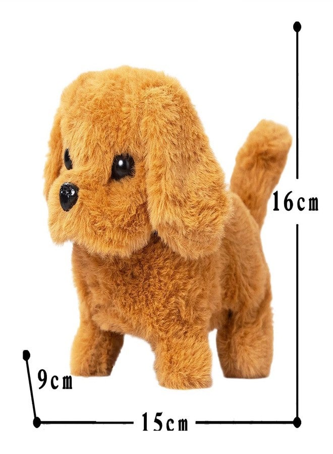 ELETO Cute Plush Puppy Toy for Kids | Walking, Barking & Jumping Dog with Tail Wagging | Soft Interactive Pet Toy for Babies & Toddlers - Image 2