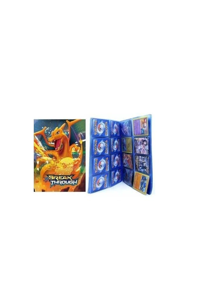Chuangyu Large Album 208 Spaces (Multicolor) | Cartoon Album Printed with Pokemon and Moon Cards, Gift Card Pack for Kids Boys - Image 2
