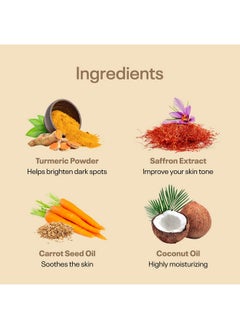 Qraa Ubtan Face Pack For Glow & Skin Brightening | Made With Turmeric, Chickpea & Rose Petal | Pack Of 3 |150G  - Image 4