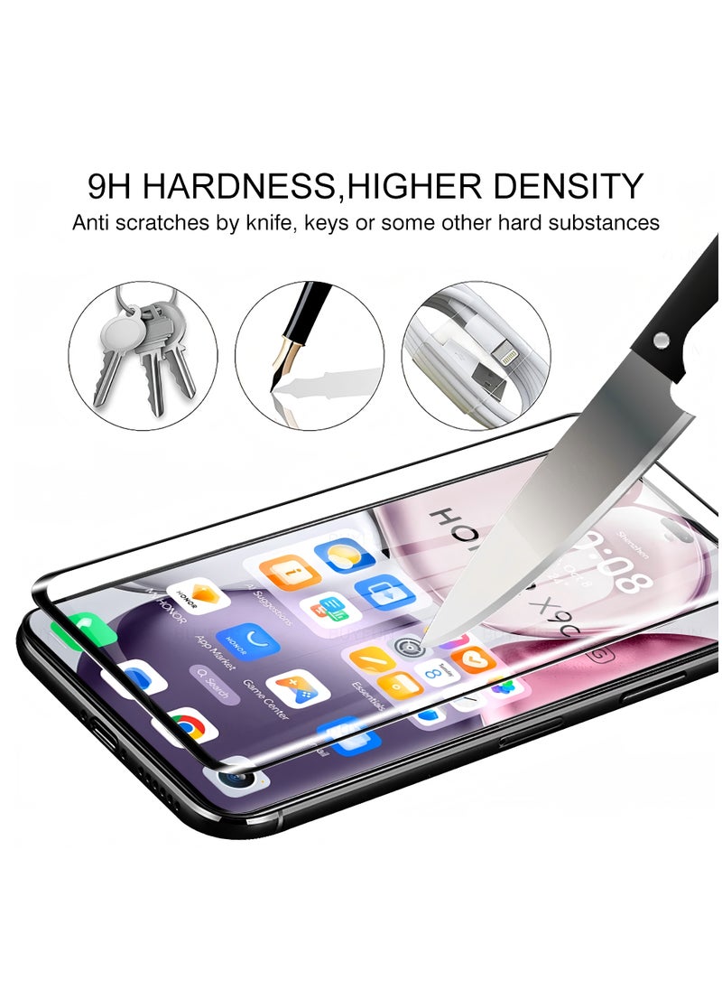 Youque - 2 Pieces Honor X9c 5G Tempered Glass Screen Protector, 3D Full Coverage, 9H Tempered Glass Film, HD Transparent, Anti-scratch and Bubble-free, Easy to Install - Image 1