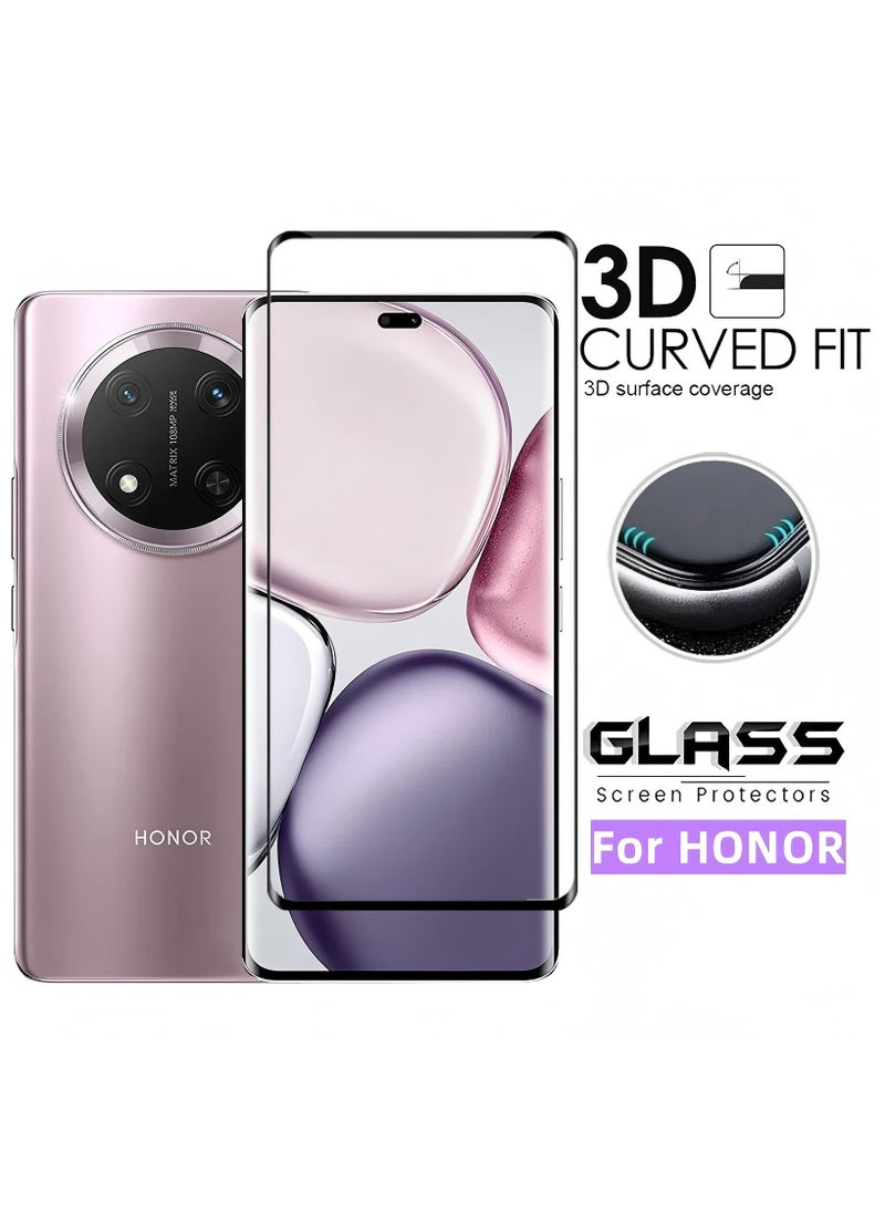 Youque - 2 Pieces Honor X9c 5G Tempered Glass Screen Protector, 3D Full Coverage, 9H Tempered Glass Film, HD Transparent, Anti-scratch and Bubble-free, Easy to Install - Image 1