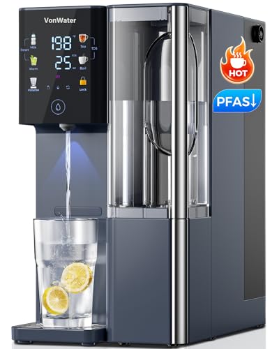 VonWater CT910H Reverse Osmosis Water Filter Countertop, 3S Instant Hot RO Water Filtration System, 7-Stage Water Purifier with Portable Pitcher, NSF/ANSI 372,42,58, Reduce TDS PFAS, No Installation - Image 1