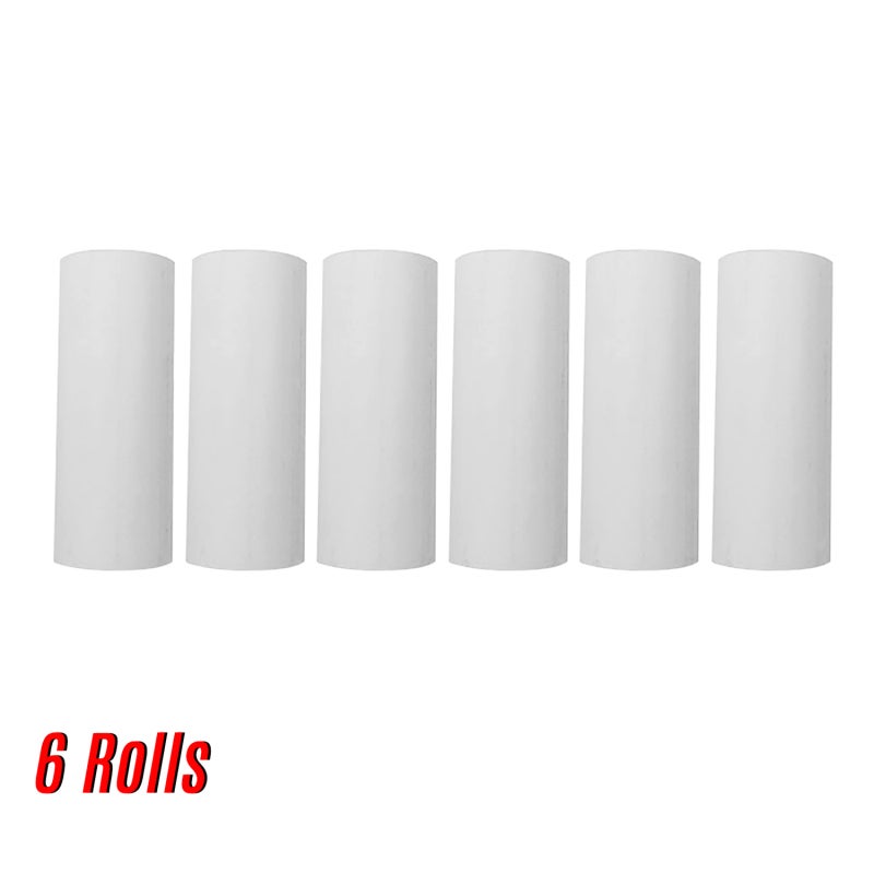 Thermal Paper Rolls: 6 Rolls Pure Wood Pulp White Smooth Paper - Less Confetti Clear Long-Lasting Print Paper for 80mm Thermal Register Printers Shopping Malls Supermarkets - Image 5