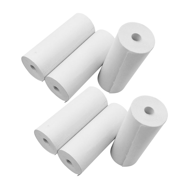 Thermal Paper Rolls: 6 Rolls Pure Wood Pulp White Smooth Paper - Less Confetti Clear Long-Lasting Print Paper for 80mm Thermal Register Printers Shopping Malls Supermarkets - Image 3