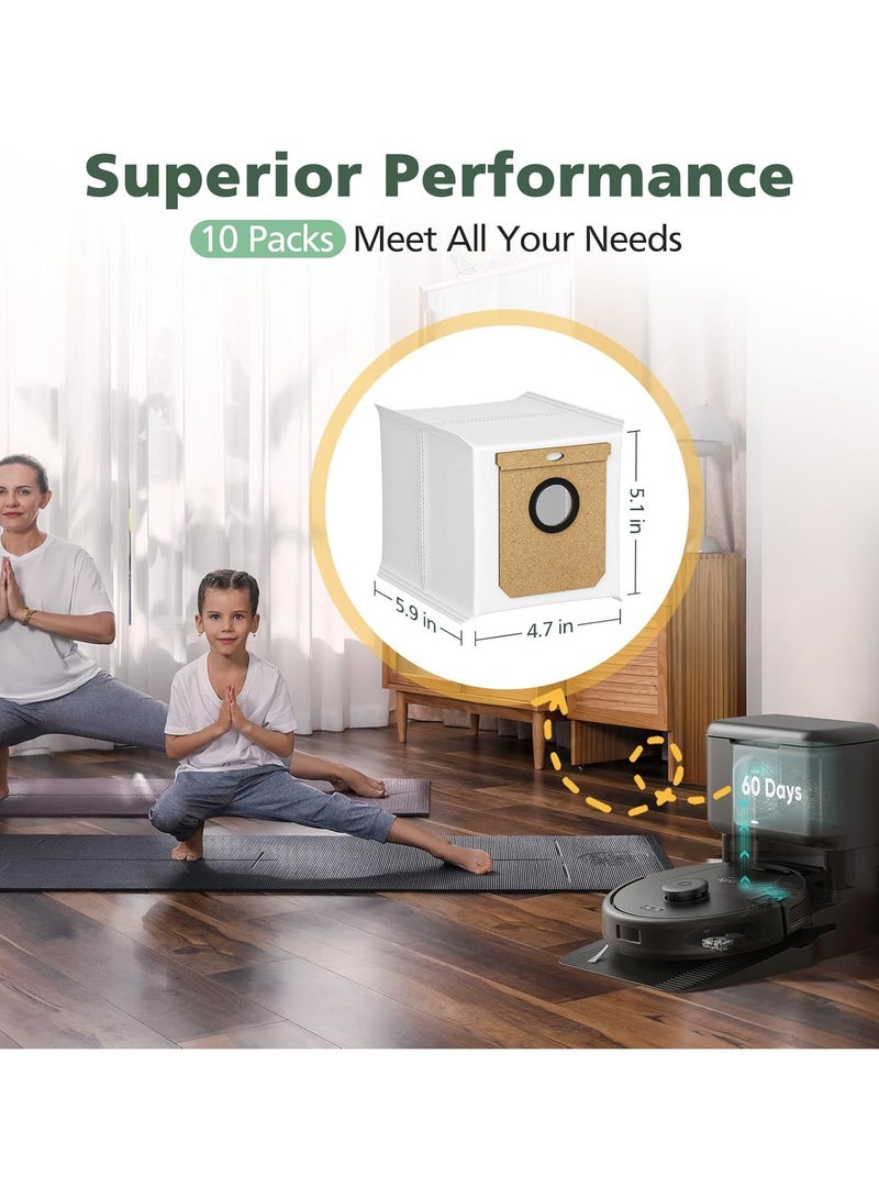 Neox عبوة من 5 أكياس غبار بديلة متوافقة مع Eufy L60 L50، ملحقات مكنسة يوفي  لأكياس بديلة L50 SES L60 SES سعة 2.5 لتر - Image 4