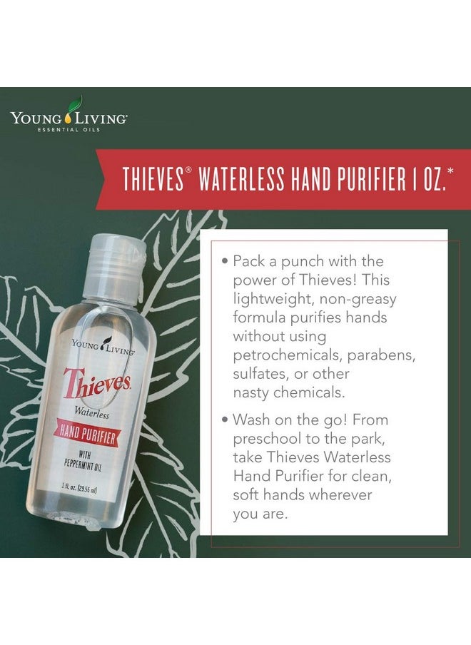 Young Living - Thieves Waterless Hand Purifier - Effective And Convenient - 3 Pack Of 1 Fl Oz - Clean Hands Anytime, Anywhere - Leaves Hands Soft - Convenient Carry - Image 1