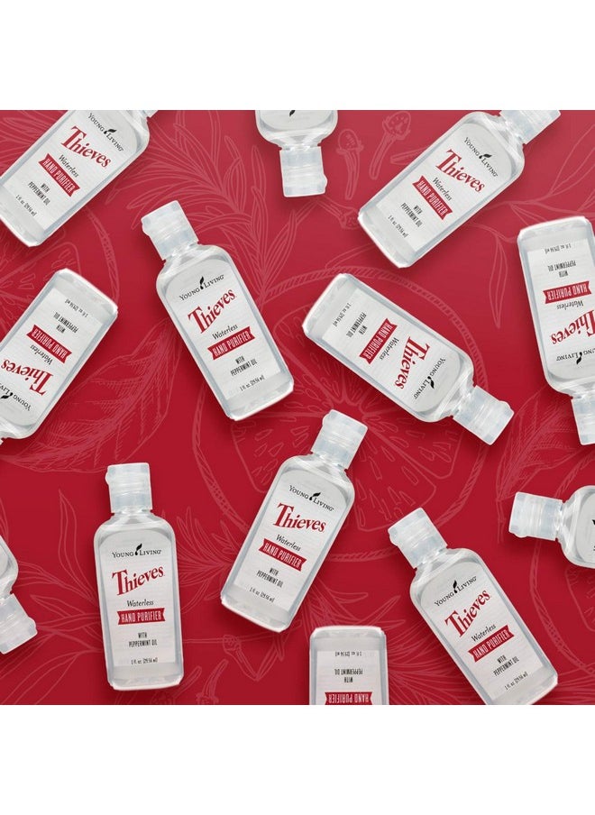 Young Living - Thieves Waterless Hand Purifier - Effective And Convenient - 3 Pack Of 1 Fl Oz - Clean Hands Anytime, Anywhere - Leaves Hands Soft - Convenient Carry - Image 1