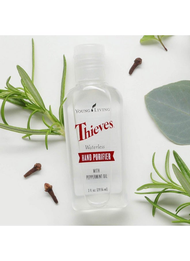 Young Living - Thieves Waterless Hand Purifier - Effective And Convenient - 3 Pack Of 1 Fl Oz - Clean Hands Anytime, Anywhere - Leaves Hands Soft - Convenient Carry - Image 1