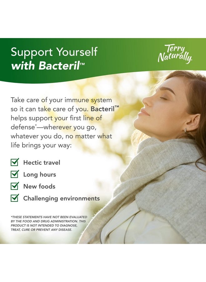 Terry Naturally - Bacteril 30 Softgels Pack Of 2 Immune System Support Supplement Promotes Healthy Bacterial Balance Intestinal Health Nongmo Gluten Free 60 Total Servings - Image 1