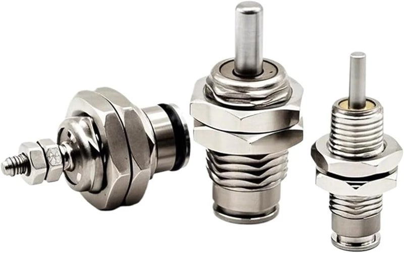 Single Acting Miniature Pneumatic Cylinder Rod External Thread 5 To 20mm Stroke - Image 1