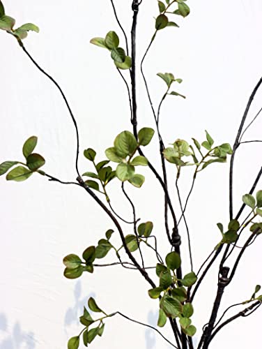 grtefhu 3Pcs 38.8" Faux Greenery Plant Stems and Branches for Tall Vase,Artificial Tree Branches and Twigs for Decoration (Green Leaves & Brown Stem) - Image 5
