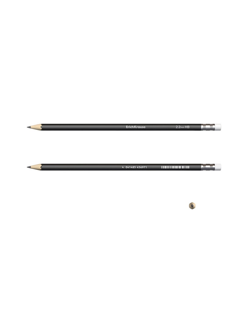 ErichKrause 12-Piece Jet Black HB Graphite Pencil - Image 2