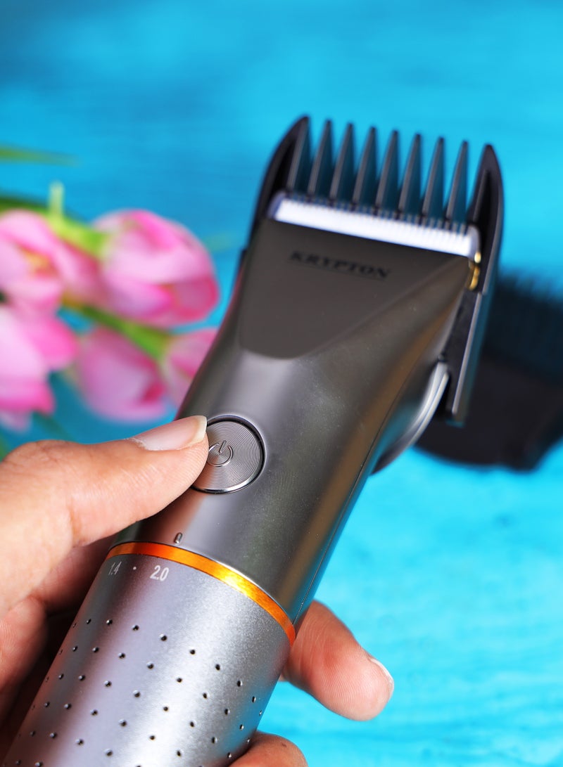 KRYPTON Rechargeable Hair Clipper, Ceramic Titanium Blade, KNTR542 multicolour - Image 1