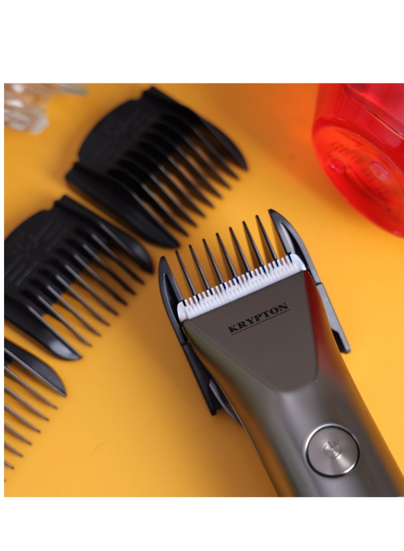 KRYPTON Rechargeable Hair Clipper, Ceramic Titanium Blade, KNTR542 multicolour - Image 3