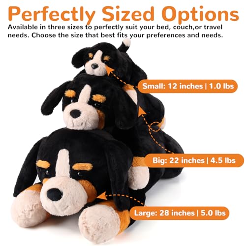 gnomantic Bernese Mountain Dog Weighted Stuffed Animals 22 Inch 45 Pounds Weighted Plushies Dog Stuffed Animal Big Plush Pillow Cute Plush Toy Gifts for Kids Adults 22 45 lbs - Image 5