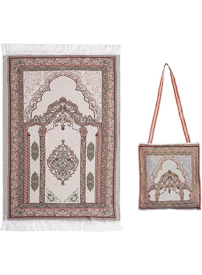 erorex Prayer Mat Muslim Prayer Rug With Carrying Bag Large Islamic Anti Slip Prayer Rug For Ramadan Islamic Muslim Prayer Praying Soft Carpet  - Image 1