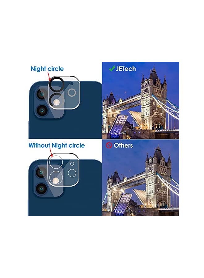 Jetech Privacy Screen Protector for iPhone 12 6.1-Inch with Camera Lens Protector (Not for iPhone 12 Pro), Anti Spy Tempered Glass Film, 2-Pack Each - Image 4
