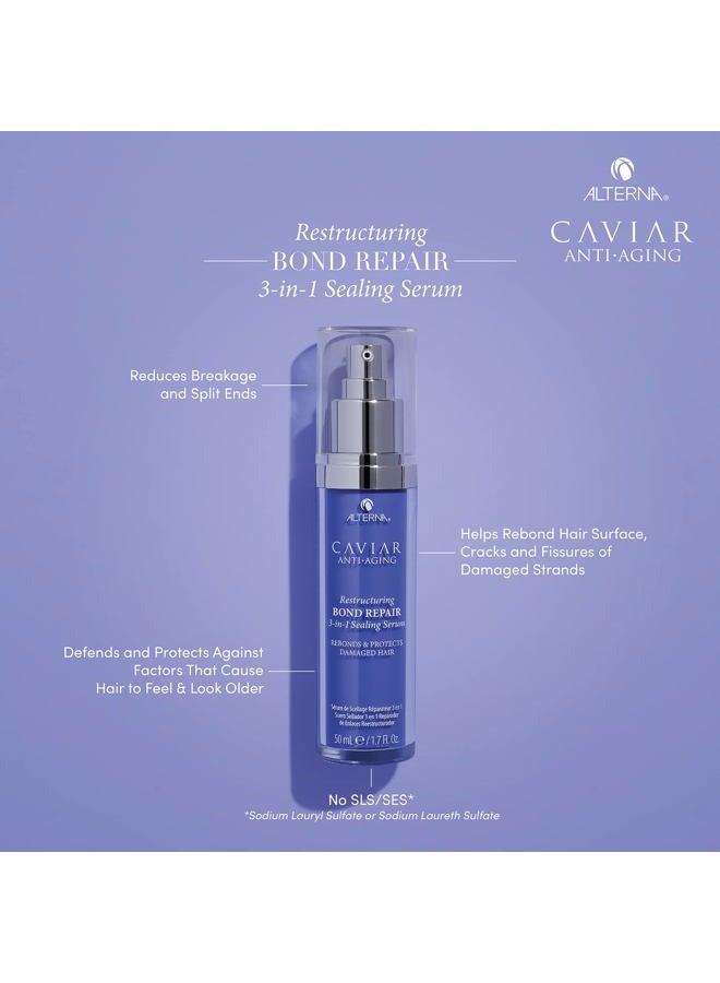ALTERNA Caviar Anti-Aging Restructuring Bond Repair 3-In-1 Sealing Serum For Unisex 1.7 oz Serum - Image 2