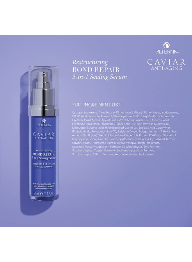 ALTERNA Caviar Anti-Aging Restructuring Bond Repair 3-In-1 Sealing Serum For Unisex 1.7 oz Serum - Image 4