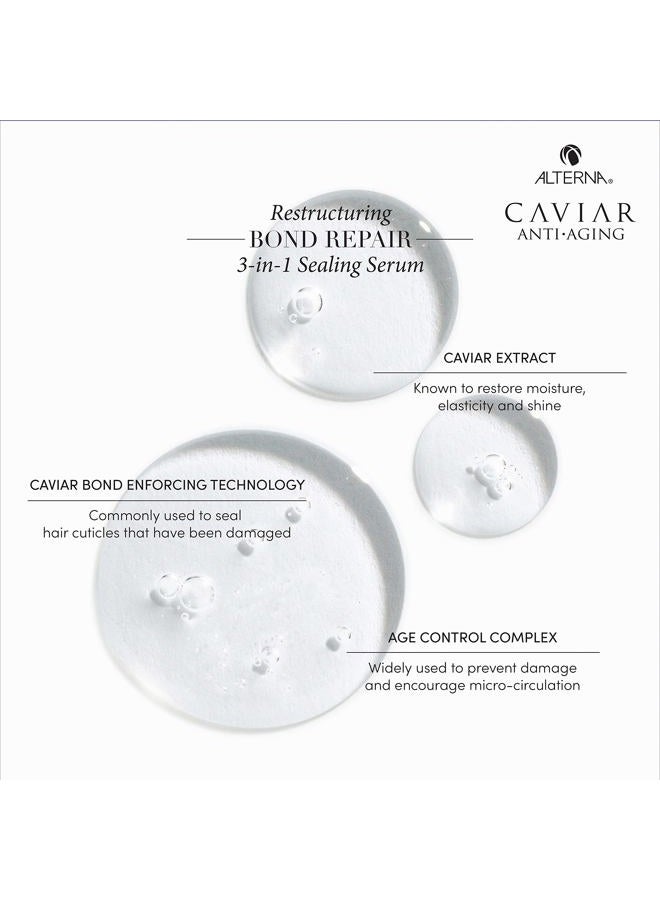 ALTERNA Caviar Anti-Aging Restructuring Bond Repair 3-In-1 Sealing Serum For Unisex 1.7 oz Serum - Image 3