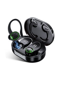 General Ear-mounted Bluetooth C16, ENC noise reduction, dual microphone, TWS headset, Bluetooth 5.3, sports ear-mounted, digital screen display, wireless headset C16.  - Image 1