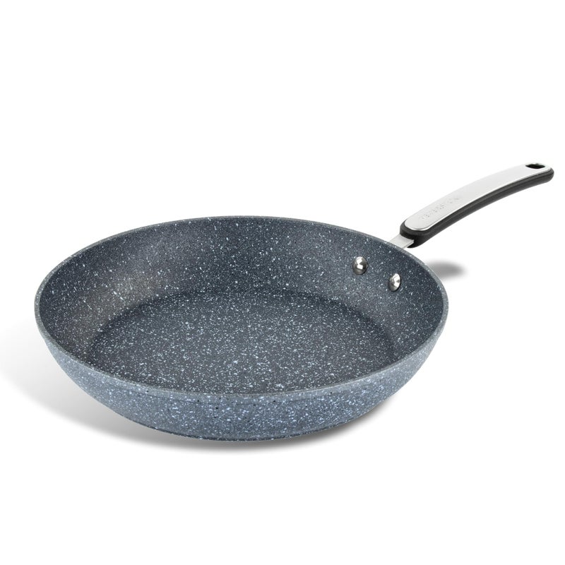 Scoville Expert Neverstick 28cm Frying Super Strong NonStick Perfect for Frying Eggs Rapid Heat Conduction Easy to Clean Induction Compatible Dishwasher Safe PFOA Free Aluminium Grey