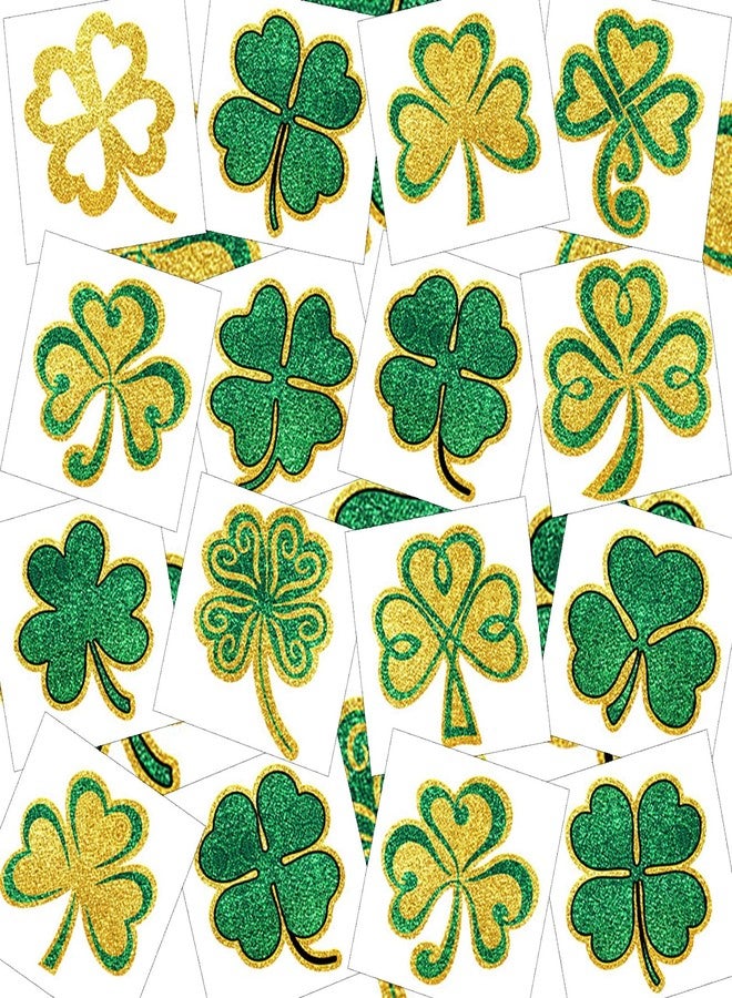 ZEYER St. Patrick's Day Temporary Tattoos Shamrock Gift Idea Decorations St. Patrick's Day Clover Irish Party Favors Decorative Suitable For Kids Teens Youth Adult Shamrock Tattoos - Image 1