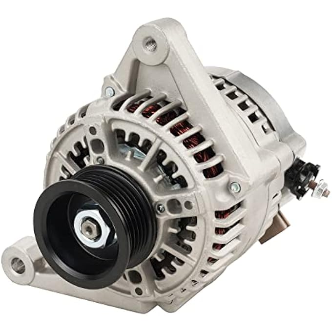 AUTOSITY Alternator Replacement 13878N New for Corolla Matrix Vibe 2003-2008 Celica 2000-2005 MR2 Spyder 2000-2005, 80Amp 12V CW 6-Pulley Groove - Image 1