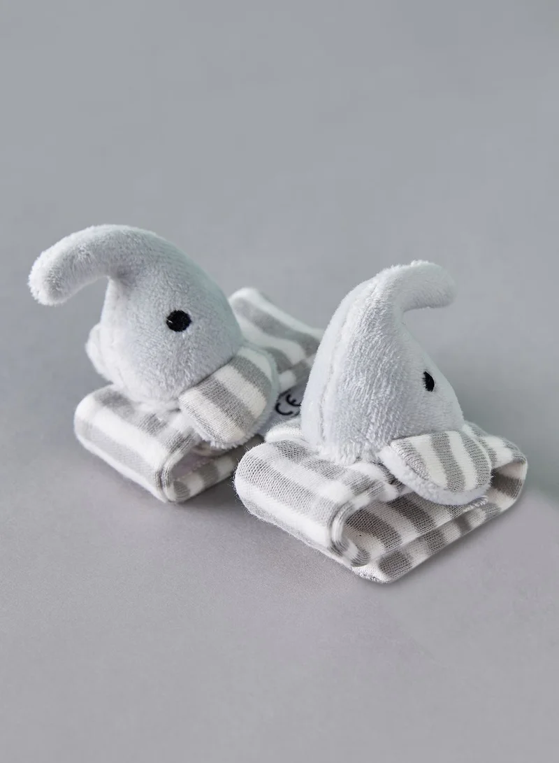 JoJo Maman Bebe Elephant Wrist Rattles