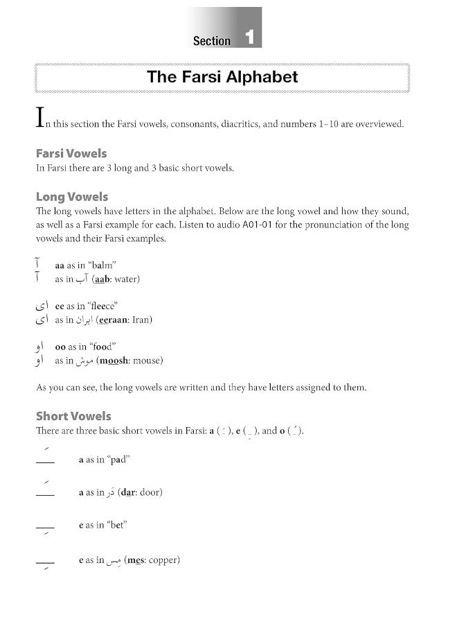 Reading & Writing Farsi (Persian): A Workbook for: A Beginner's Guide to the Farsi Script and Languag - Image 5